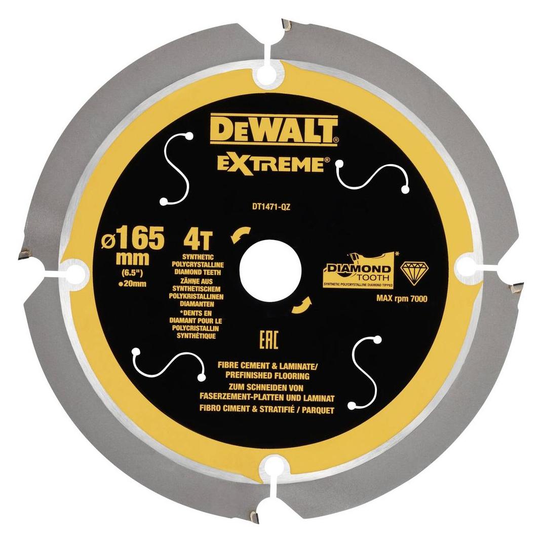 DeWalt Kreissaegeblatt PCD 165/20mm 4Z (DT1471-QZ)
