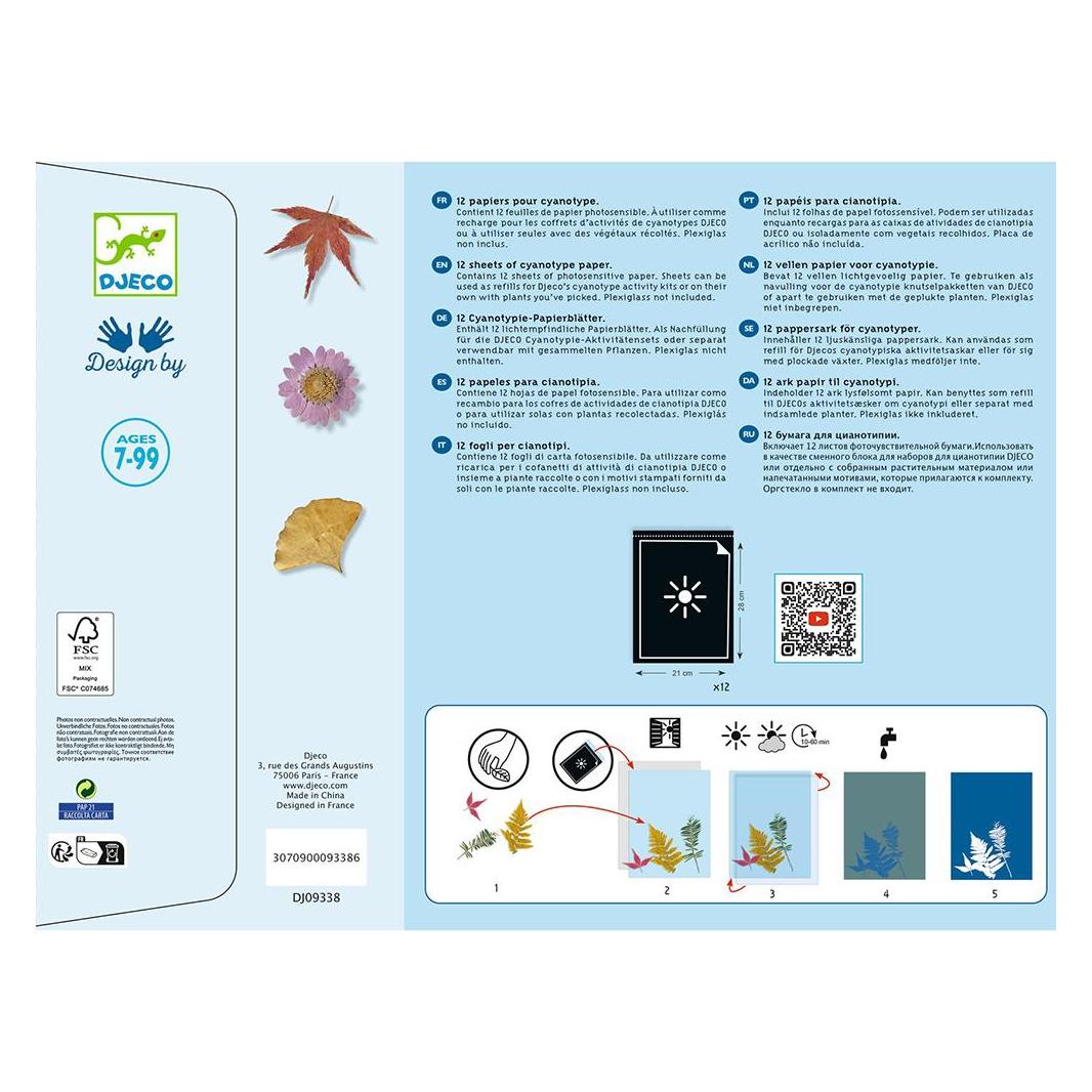 Djeco Nachfüllpackung Blaudruckpapier 12 Stk (DJ09338)