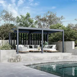 Weide Sichtschutzwand 2,65 M Pergola Seitenwand Mit Lamellen Anthrazit2.65 Meter Anthrazit