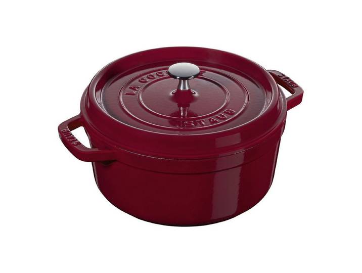 Staub Bratentopf Staub La Cocotte Töpfe und Pfannen Cocotte, 26 cm Bordeaux Gusseisen, (1-tlg)