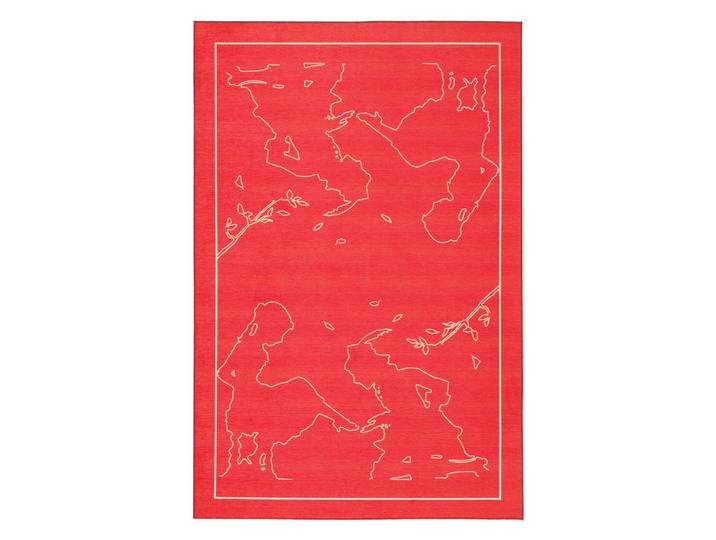 Kinderteppich Grimmliis, Rot, Prinzessin, rechteckig, 170x240 cmes Vertrauen - Oeko-Tex®, für Fußbodenheizung geeignet, Teppiche & Böden, Teppiche, Teppich Kinderzimmer