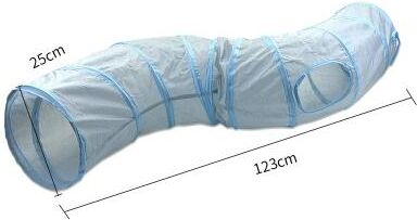Uplift Picks 3 Way Foldable Cat Tunnel Toy With Peep Hole b
