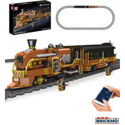 Mould King Remote Control Steampunk Dampflokomotive 12046