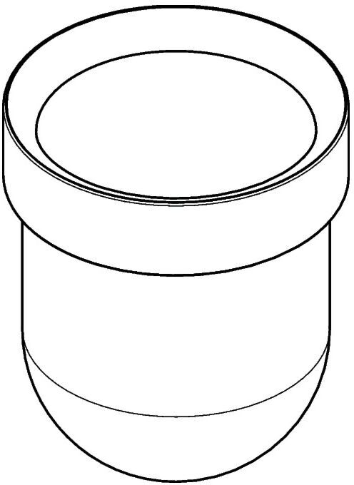 Hansgrohe Keramikeinsatz Logis C 98547000 WC-Bürstenhalter