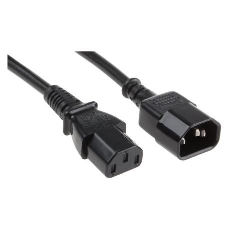 RS PRO C14-C13 Cable H05VV-F 1.0mm2 Black 10m (10 m) (1373336)