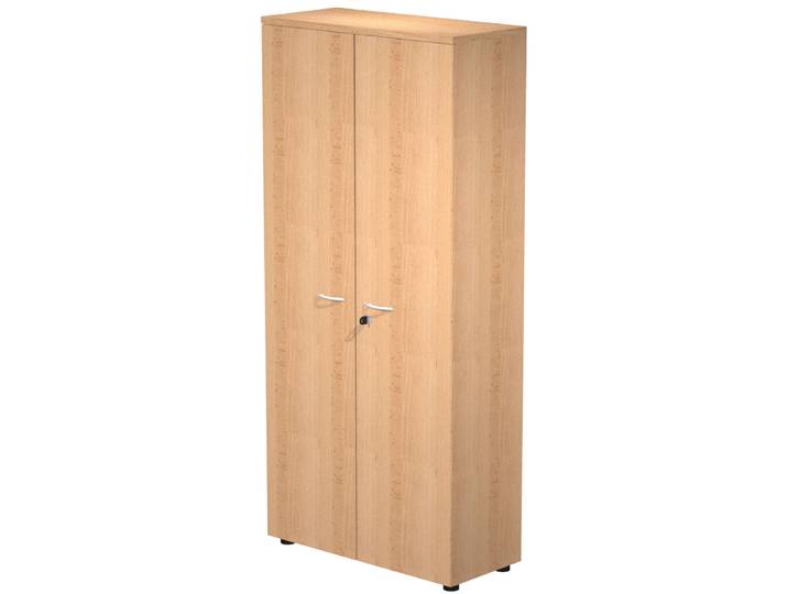 Armoire haute Pronto - L.80 x H.180 cm - 2 portes - Hêtre