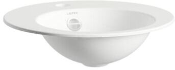 Laufen FORM  Einbauwaschtisch H517FM30001041 400 x 400 x 110 mm, rund, 1 Hahnloch, mit Überlauf, weiß