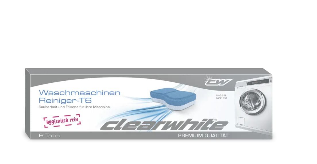 CLEARWHITE Waschmaschinen-Reiniger-T6, 6 Tabs C035040