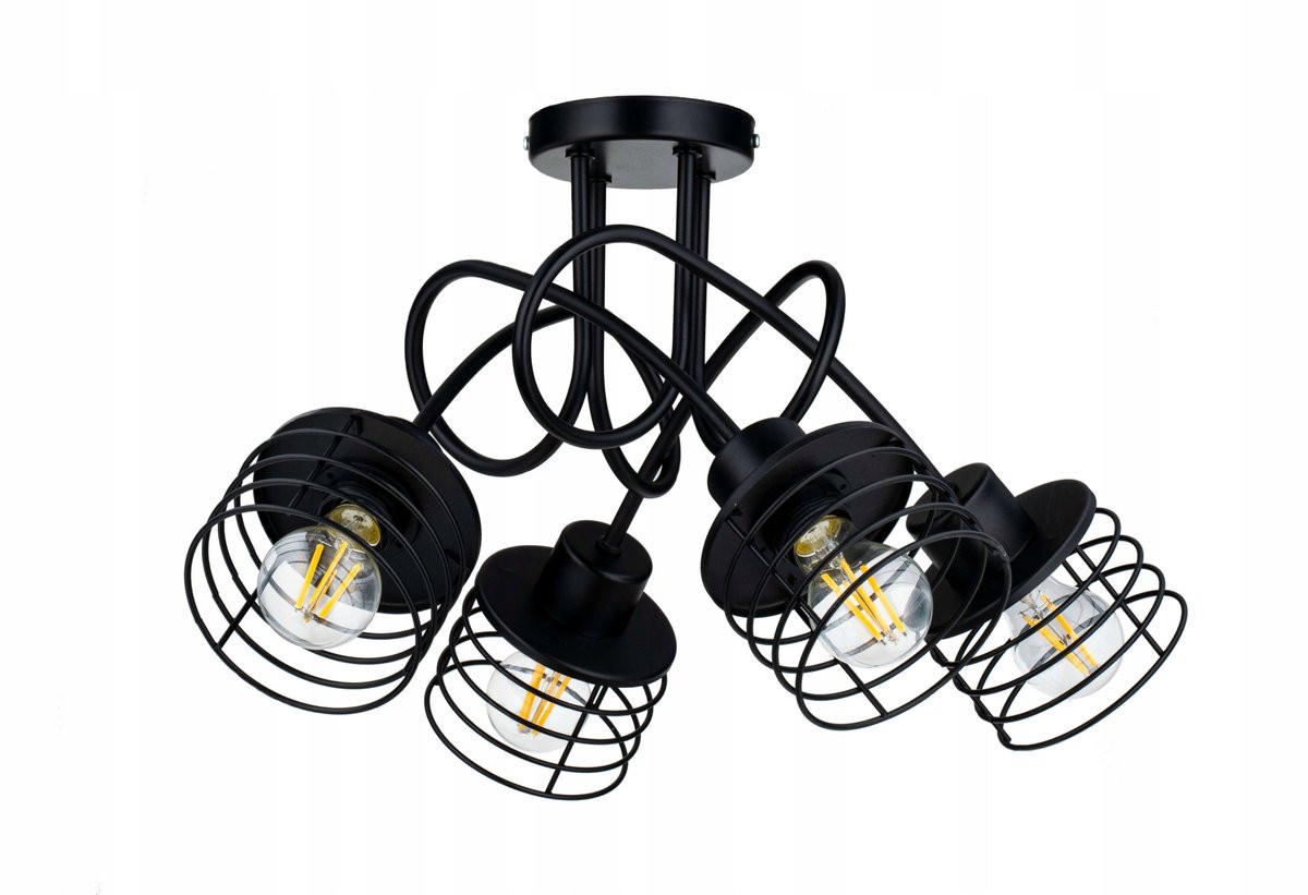 Inect Industriële Hanglamp Metaal Zwart Loft Stijl