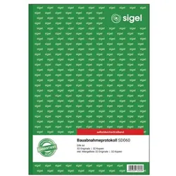 Sigel Bau-Tagesbericht »SD060« gelb