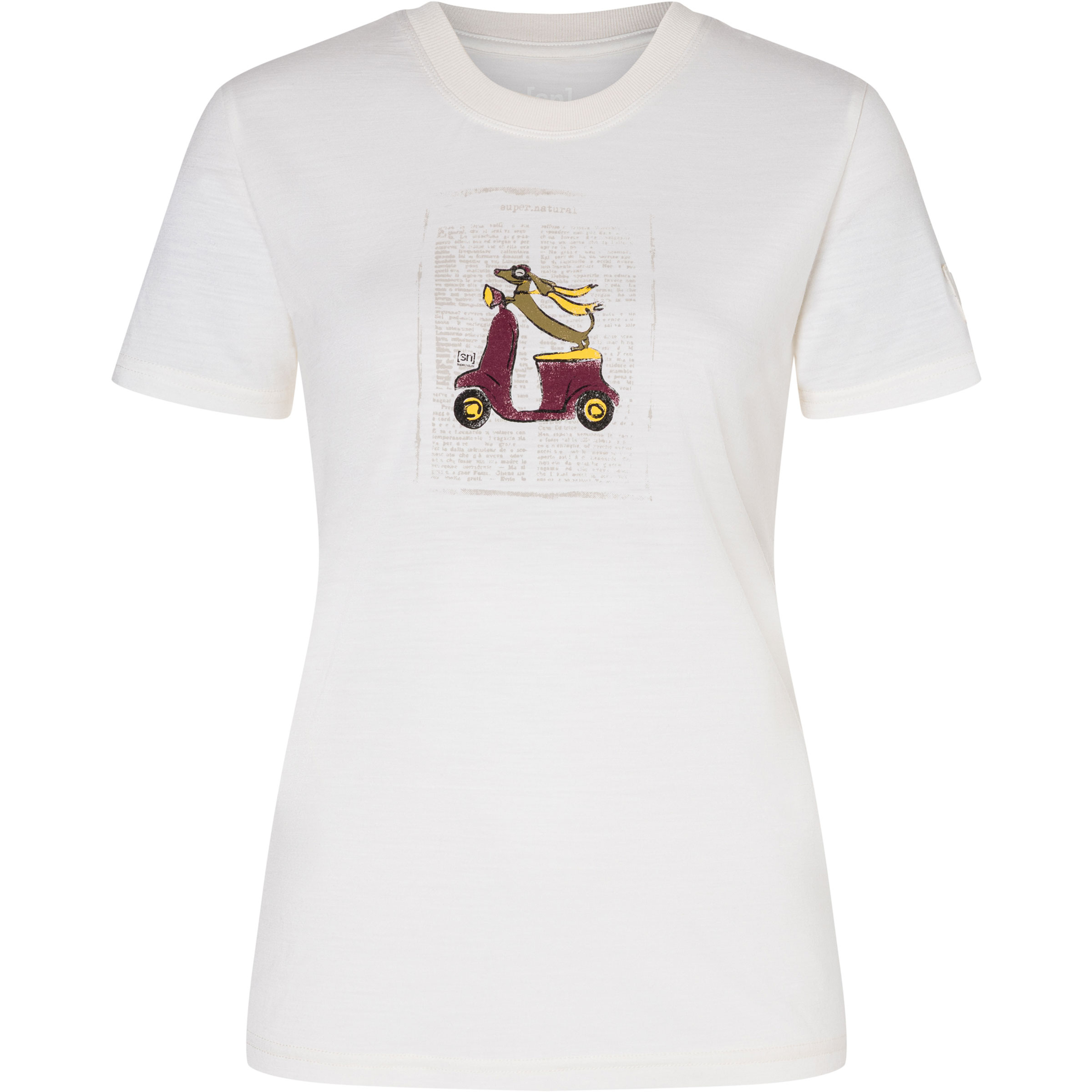 Super.Natural Racing Dachshund J Damen T-Shirts weiss Größe XL Lifestyle Hautfreundlich Merinowolle