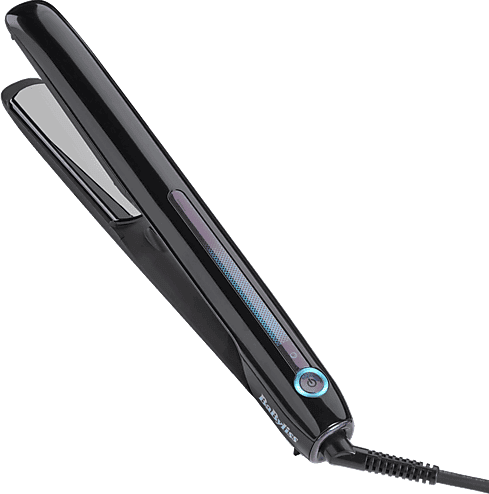 Plancha de pelo - BaByliss Sensor Protect ST490E, Modo-Care adapta la temperatura, Placas titanio, 5 temperaturas, Multivoltaje, Alfombrilla térmica