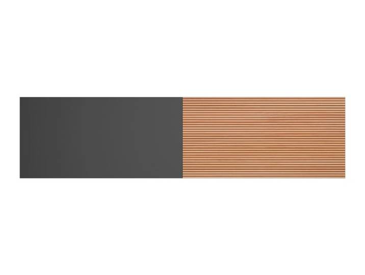 Tête de lit pour lit 140cm graphite impression chêne 67x225x3
