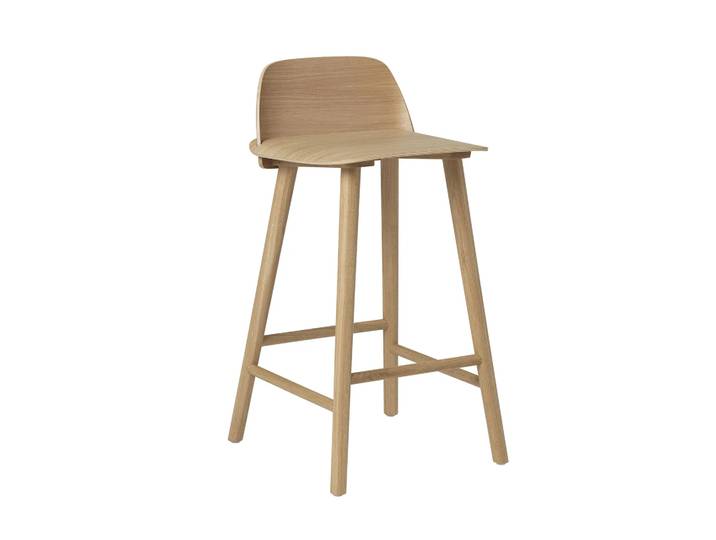 Muuto Tabouret de bar 65 cm Nerd chêne