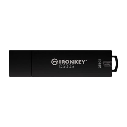 Kingston 256 GB IronKey D500S verschlüsselter USB-Stick USB-A 3.2 Gen1 Standard IKD500S/256GB