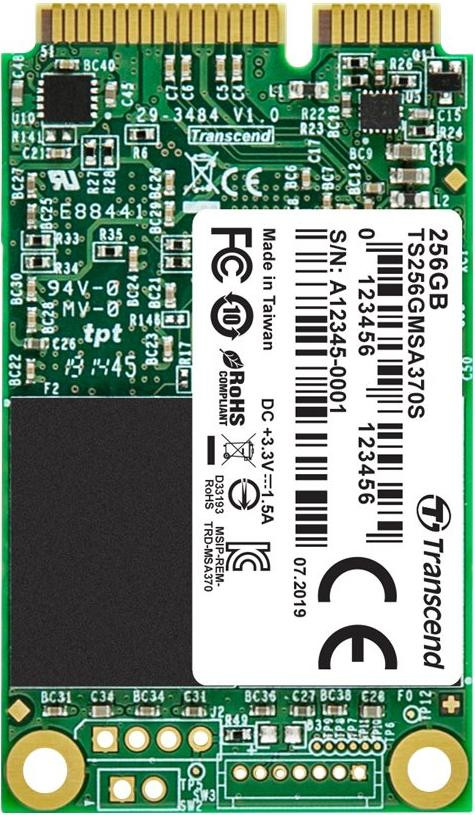 Transcend 370S mSATA SSD Interne Schijf - 256 GB