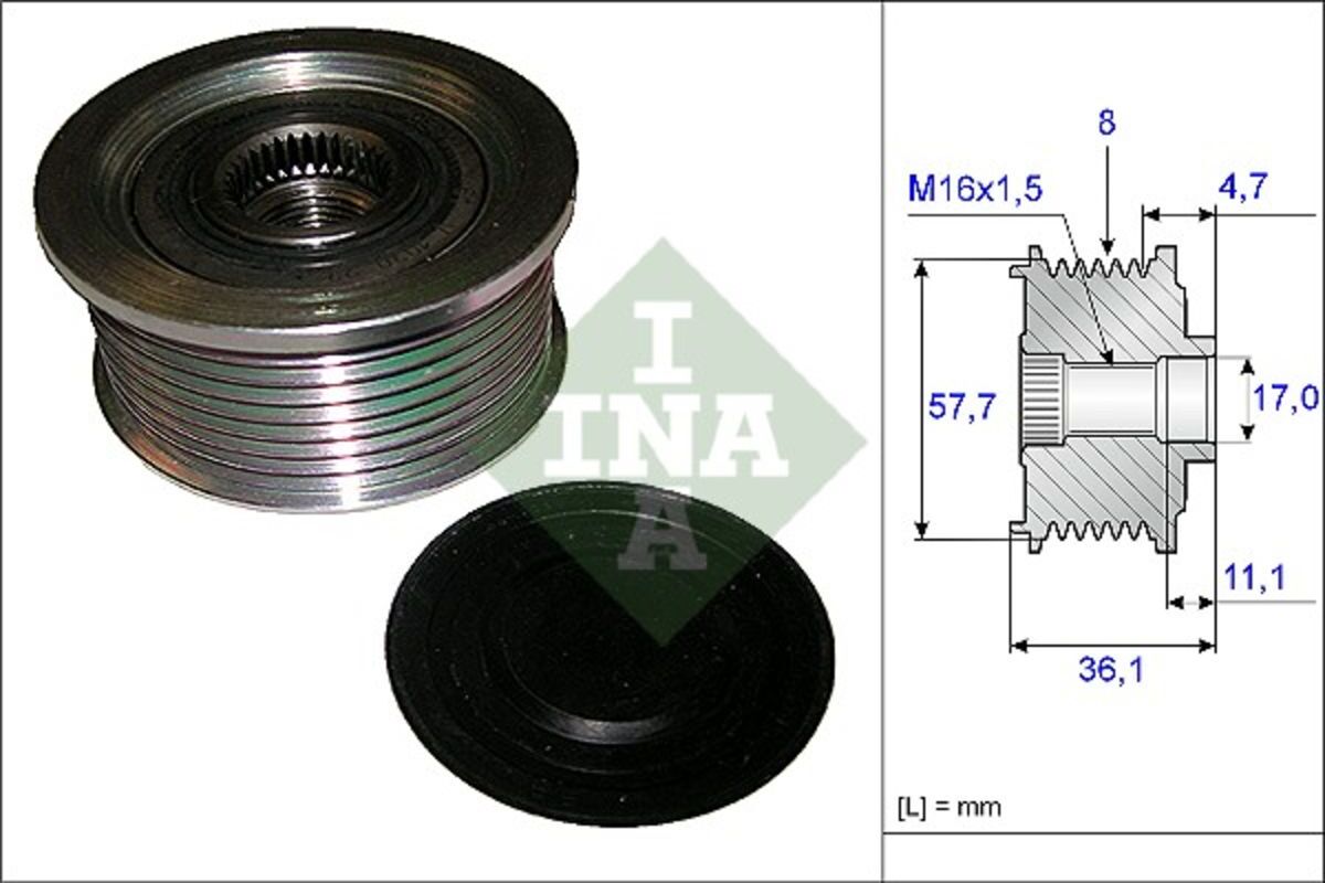 Schaeffler Ina Generatorfreilauf INA 535 0099 10