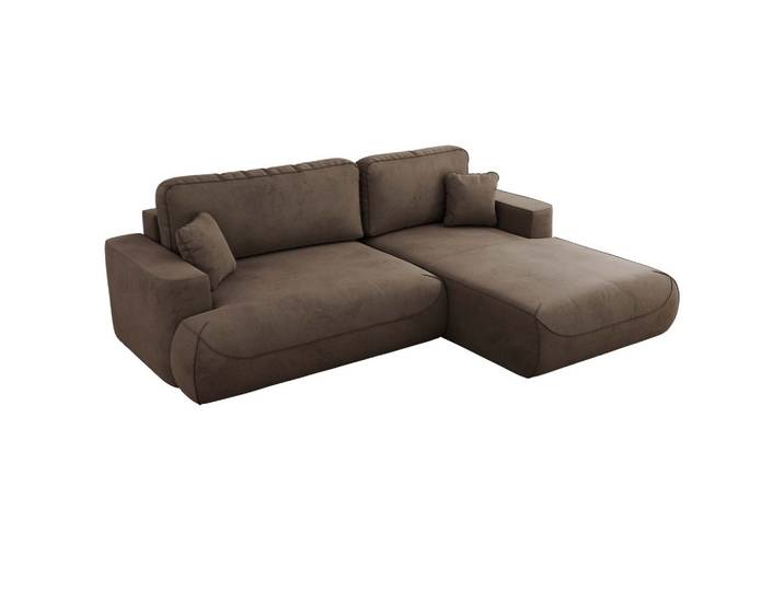 ECKSOFA OVO L Braun Velvet - Rechts Seite