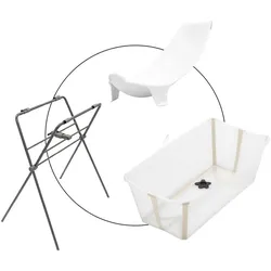 Stokke® FLEXIBATH Badewanne inkl. Badewannensitz Newborn Support und Badewannenständer