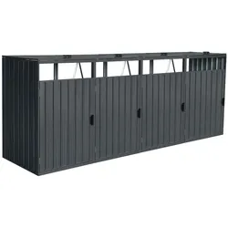 Home Deluxe Mülltonnenbox CUBO - 4x 240 L