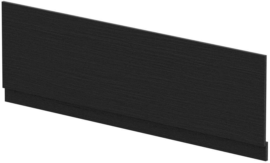 Nuie Urban 1800Mm Bath Front Panel Charcoal Woodgrain