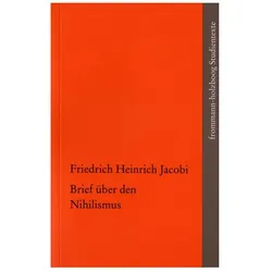 Jacobi:Brief über den Nihilismus, Fachbücher von Friedrich Heinrich Jacobi