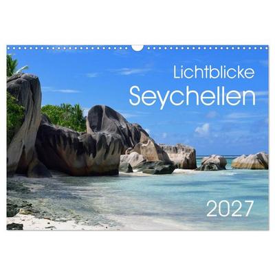 Lichtblicke - Seychellen (Wandkalender 2027 DIN A3 quer), CALVENDO Monatskalender