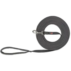 TRIXIE Fusion Schleppleine, gummiert, M–L: 10 m/17 mm, grafit