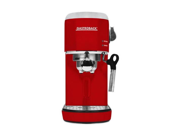 GASTROBACK Espressomaschine Piccolo , rot, B:15cm H:30,8cm T:30cm, Kaffeemaschinen, Kompakte Espressomaschine, Espressomaschine