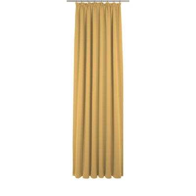 Vorhang ADAM "Uni Collection", gelb, B:142cm H:265cm, Baumwolle (Bio-Baumwolle), Gardinen, aus 100% Bio-Baumwolle, Vorhang nach Wunschmaß