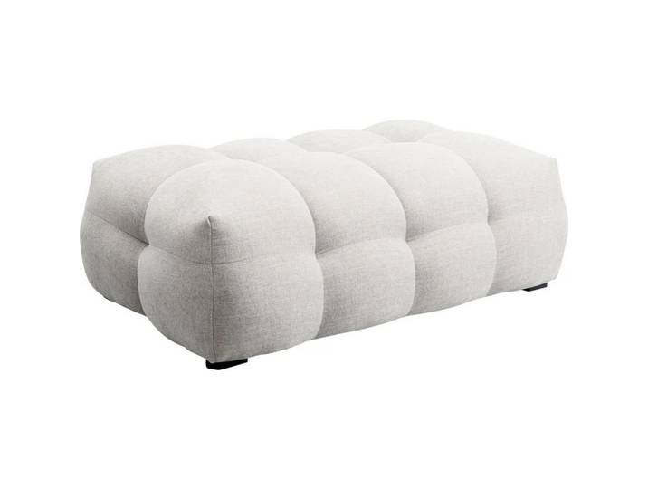 Kare-Design Hocker, Creme, Holz, Erle, massiv, rechteckig, 127x42x82 cm, Stoffauswahl, Wohnzimmer, Hocker, Sitzhocker
