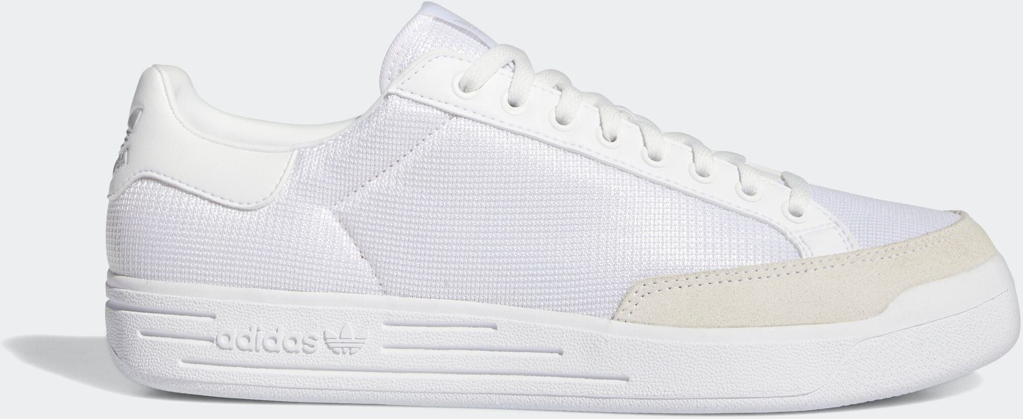 Sneaker ADIDAS ORIGINALS "ROD LAVER", Herren, Gr. 38, weiss (cloud weiß, cloud weiß, grau one), Leder, Textil, Schuhe Sneaker cloud weiß, cloud weiß, grau one 38