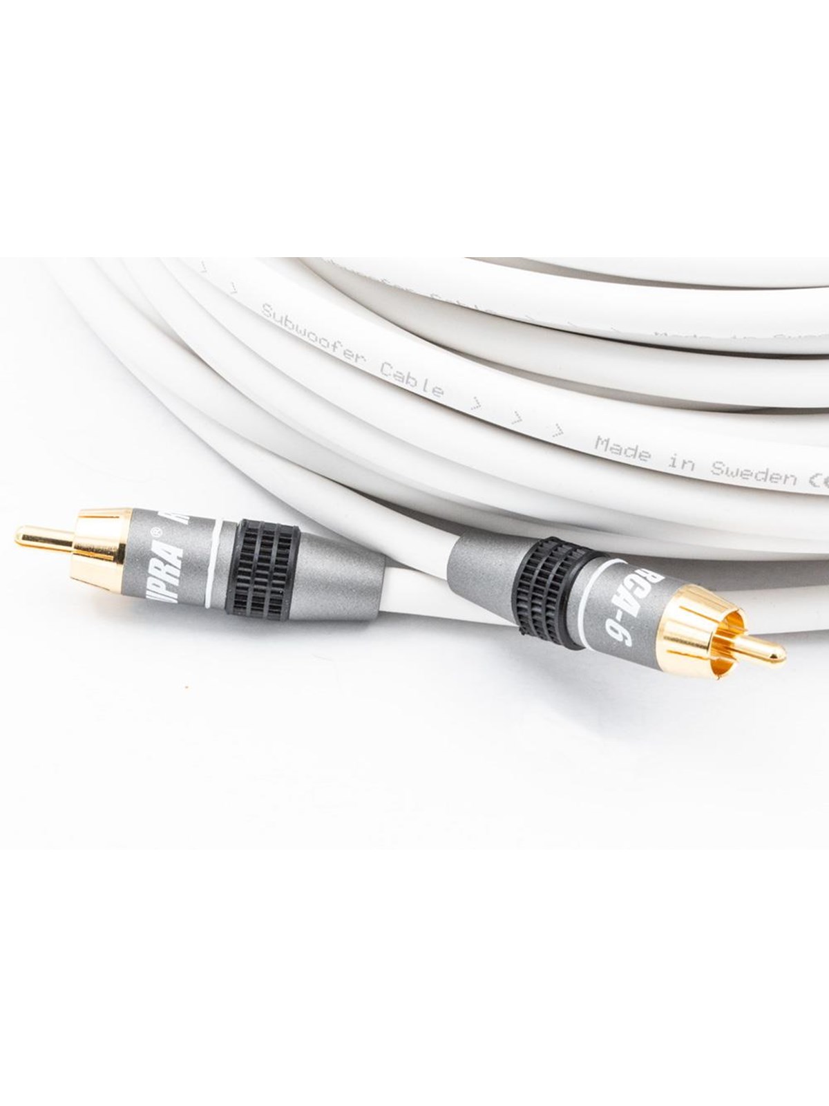 Supra Sublink - RCA-Subwooferkabel - 2m - Weiß
