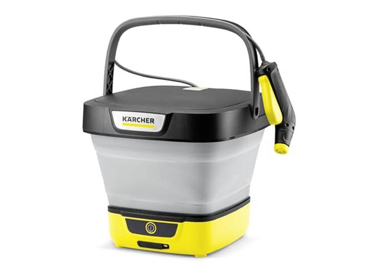 KÄRCHER Druckreiniger OC 3 Foldable, mobile Outdoor Reinigung für Fahrrad, Camping und Garten, Niederdruck, Lithium-Ionen-Akku, faltbarer Wassertank: 8 l, Schlauch: 1,8 m, Flachstrahldüse