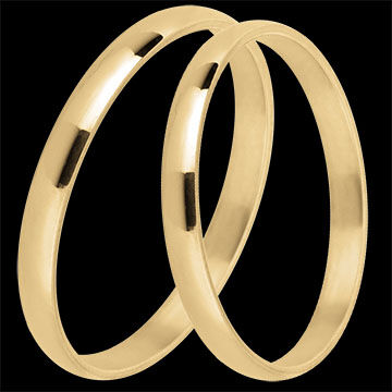 Edenly Atelier Duo Trauringe â€“ Gelbgold â€“ 18-karÃ¤tiges Gold (750/1000)