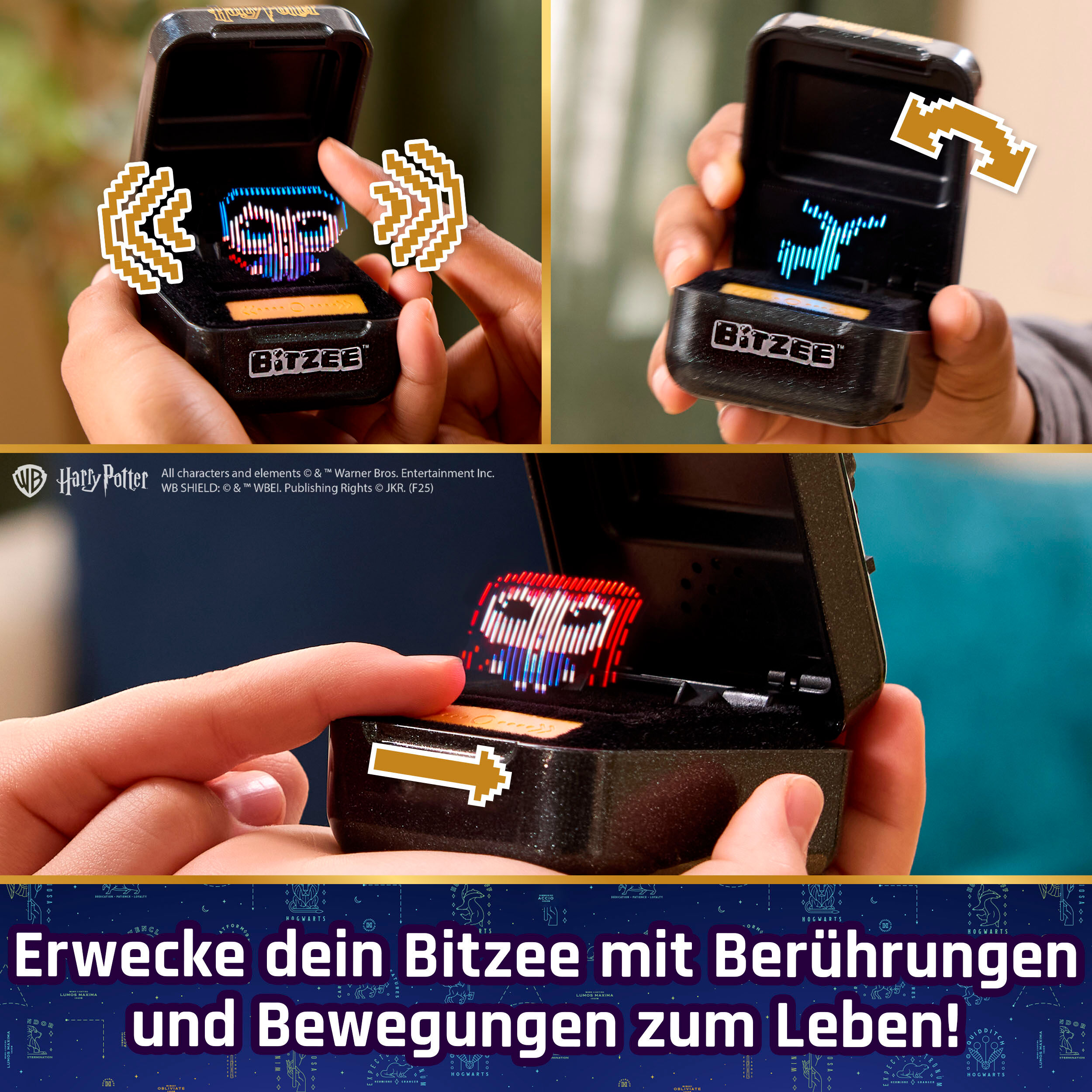 Spielfigur SPIN MASTER "Bitzee Harry Potter - Digitales interaktives Spielzeug", bunt, Spielfiguren, KinderB:12cm H:15cm T:15cm, Kunststoff, Spielfigur, B:12cm H:15cm T:15cm