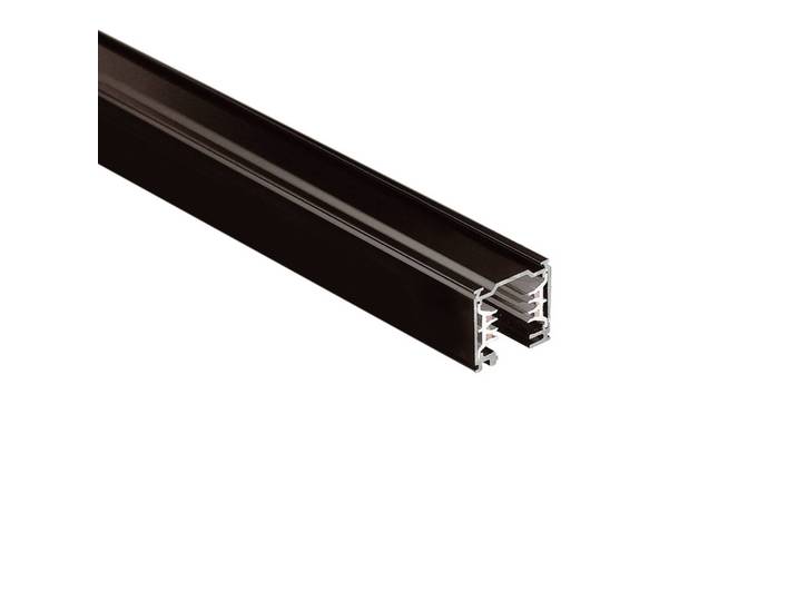 Ivela 3-Phasen-Stromschiene LKM QUADRO DALI, schwarz, 300 cm dimmbar, schwarz, Aluminium