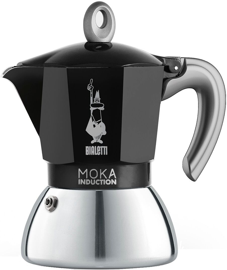 Bialetti Cafetera inducción New Moka .  (4 Tazas) Acero