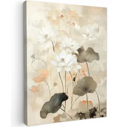 LEINWANDBILD Blumen - Japandi - Wabi sabi Room Decor 30x40 cm