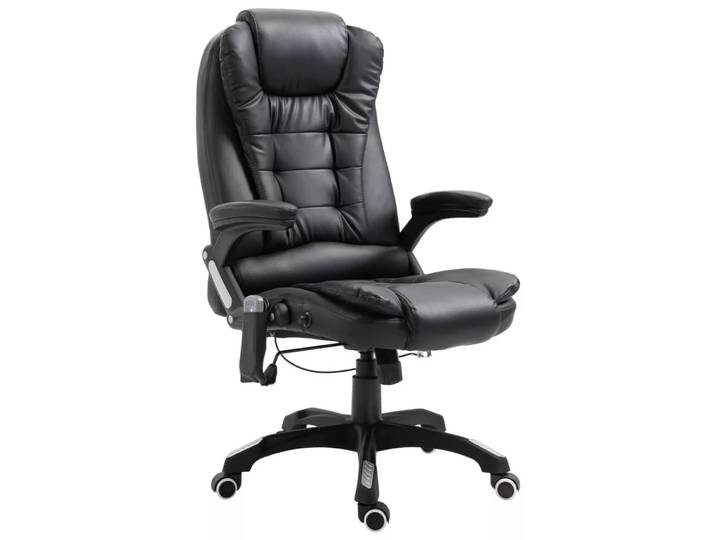 VidaXL - Bürostuhl kunstleder, One Size, Schwarz