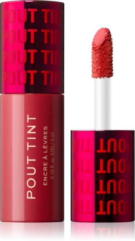 Revolution Pout Tint lip gloss with moisturising effect shade Sizzlin Red 3 ml