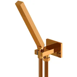 Steinberg Serie 135 Handbrausegarnitur, Stabhandbrause, integrierte Brauseanschlussbogen, 1351670RG, Farbe: Rose Gold