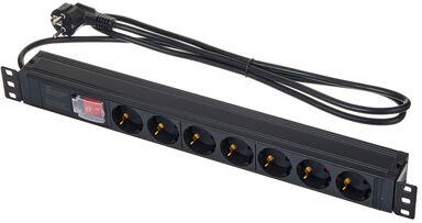 Adam Hall 87471 X7 Power Strip Noir