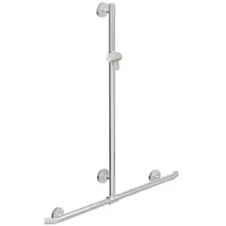 Hewi Warm Touch Duschhandlauf 950.35.41054 anthrazitgrau, 1100 x 962 mm, mit verschiebbarer Brausestange