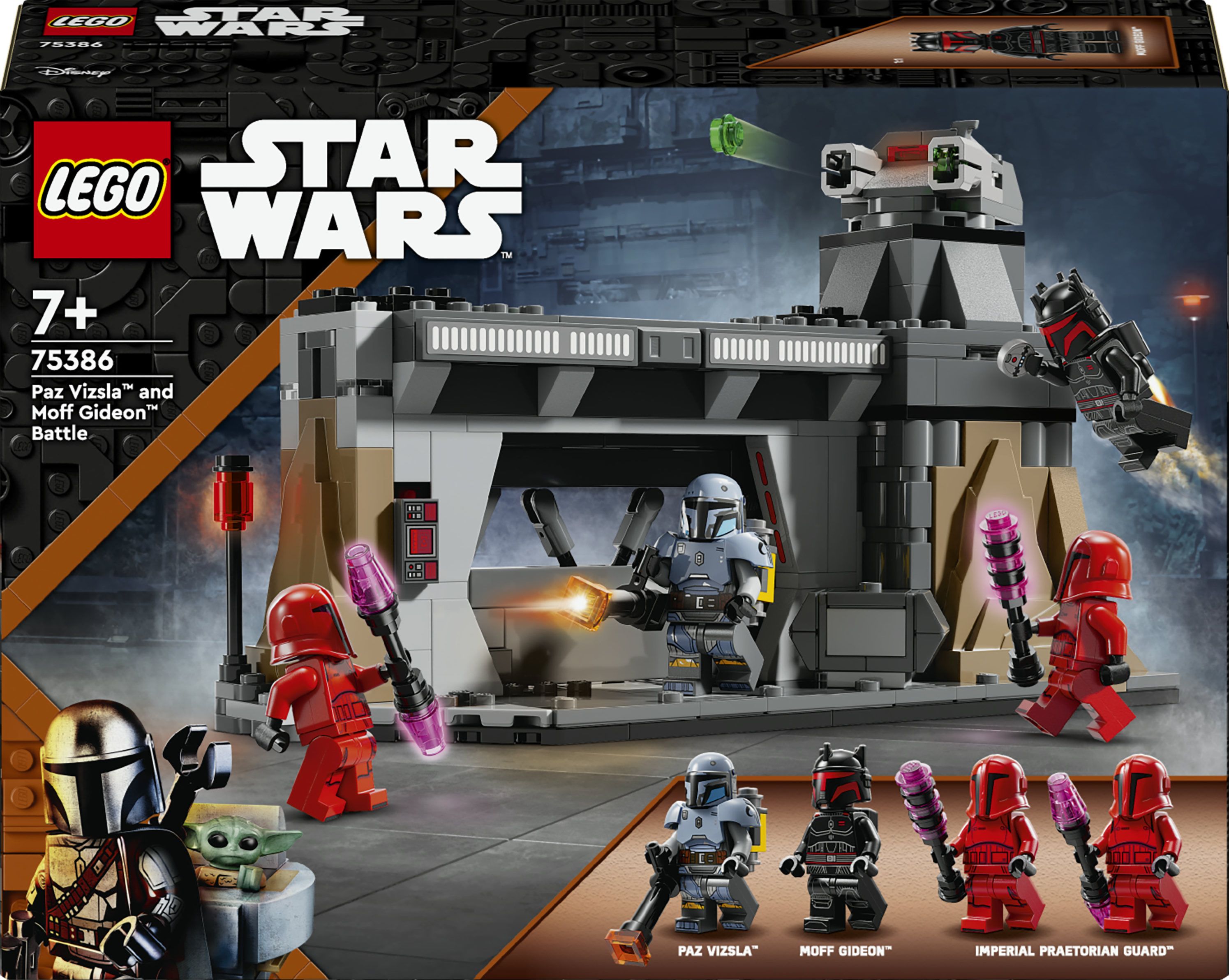 LEGO Duell zwischen Paz VizslaTM und Moff GideonTM 75386