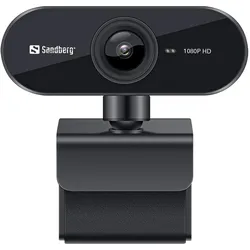 Sandberg Flex (2 Mpx), Webcam, Schwarz