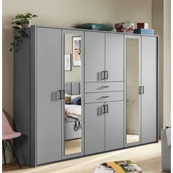 Kleiderschrank DANICA (BHT 270x208x58 cm) - grau - BHT 270x208x58 cm