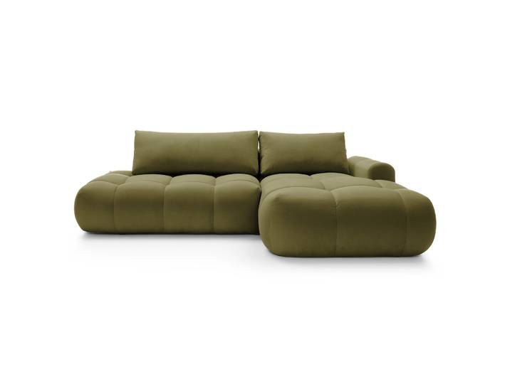 Ecksofa mit Schlafunktion Ombo, L-förmig, mit Stauraum,