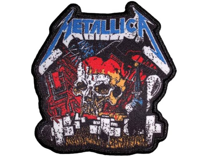Metallica Master Of Puppets Skull Standard Printed Patch One Size