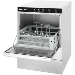 Hendi Gläserspüler 40X40 elektromechanische Steuerung mit Laugenpumpe